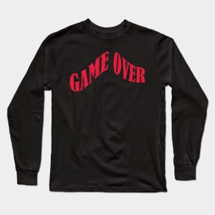 Game over sticker Long Sleeve T-Shirt